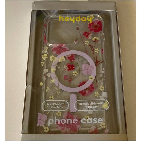 heyday Apple iPhone 15 Pro Max Pro Case with MagSafe Multicolor Floral - Picture 5 of 7